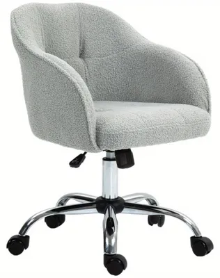 Obrázek produktu pro Kancelářská židle - Ergonomická židle - Otočná židle - Nastavitelná kancelářská židle - Funkce houpání - Potah z plyše