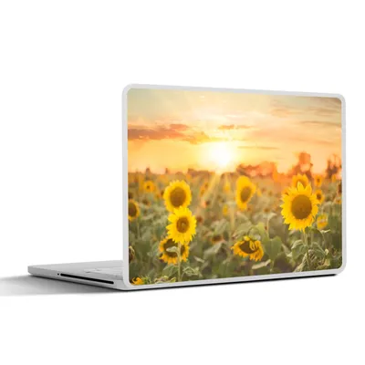Produktbild von MuchoWow® Laptop Aufkleber Sticker Cover Sonnenblume - Sonne - Blumen 32.5x23.5 cm - Sticker für Laptop - Selbstklebend