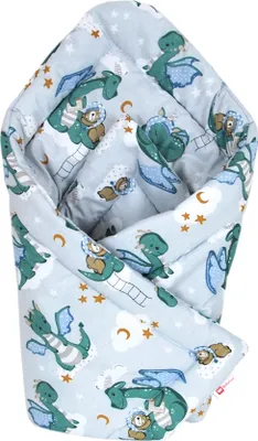 Produktbild von BABYLUX Einschlagdecke BABYHÖRNCHEN 75x75cm Neugeborene 130. Babydrache