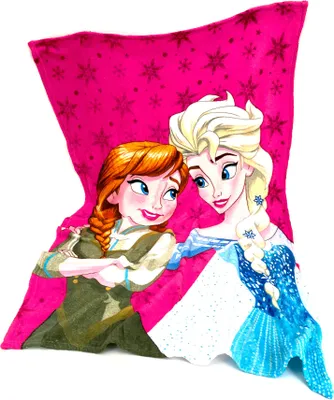 Produktbild von heimtexland ® Kuscheldecke super weiche Kinderdecke Paw Patrol Disney Frozen Eiskönigin Flanell Decke Kinder Wohndecke Typ842 Elsa und Anna Pink
