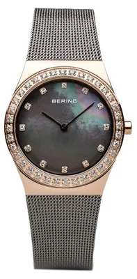Produktbild von BERING Classic Damenuhr grau/roségoldfarben 12430-369