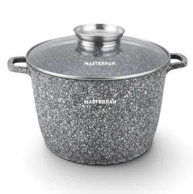 Produktbild von XXL Topf,Großer Topf, 2 Teile, sehr großer Topf 14L, Antihaftbeschichtung, für Induktionsherde geeignet, mit Glasdeckeln, ideal für Suppen MP2140