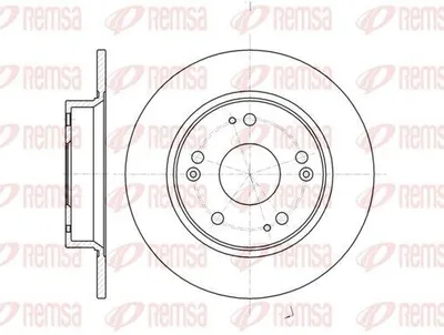 Produktbild von 2x REMSA Bremsscheibe 61175.00 hinten für HONDA CIVIC VIII Hatchback (FN FK)