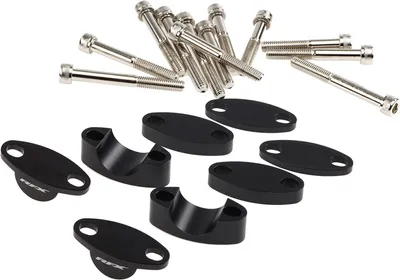 Image de RFX Race Kit de rehausse de guidon 28,6 mm (noir) Rehausses universelles 25 mm/30 mm/35 mm/40 mm