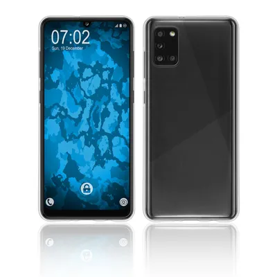 Produktbild von PhoneNatic Case kompatibel mit Samsung Galaxy A31 - Crystal Clear Silikon Hülle crystal-case Cover