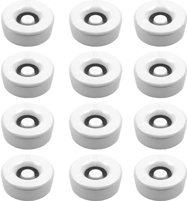 Produktbild von 12 Stück Windaschenbecher Aschenbecher mit abnehmbaren Deckel aus Melamin in weiß ø 11,5cm
