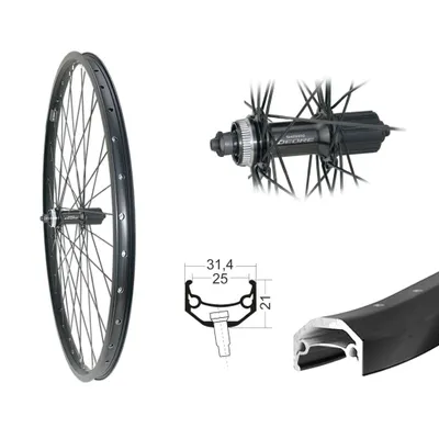 Produktbild von Bärwinkels 28" H-Rad Andra40 Disc schwarz Shimano FH-M5100 CL SNSP schwarz ED Sp