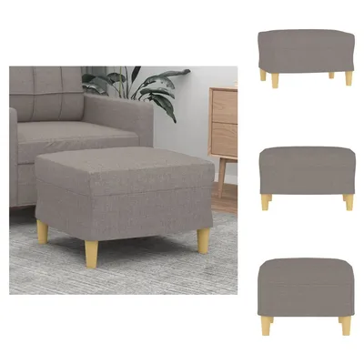 Image de vidaXL Tabouret de pied Taupe 60x50x41 cm Tissu - Tabouret rembourré