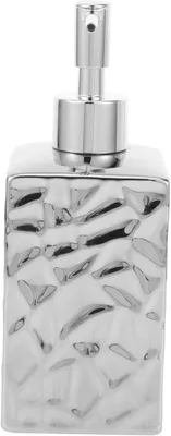 Produktbild von Wiederbefüllbare Keramik-Pumpflasche, 380ml, Silber, für Lotion