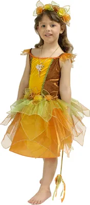 Produktbild von K31250427-98-104 waldfarben Kinder Feen Kostüm Damen Elfenkleid Gr.98-104
