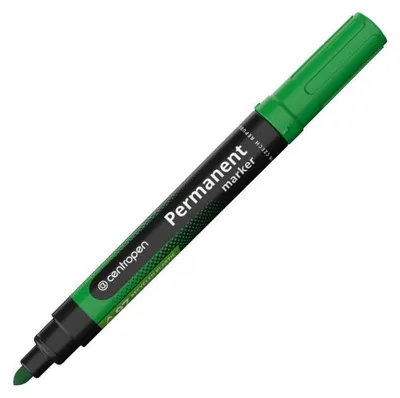 Obrázek produktu pro Permanentní popisovač Centropen 8566 - kulatý hrot, zelený