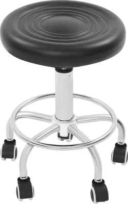 Obrázek produktu pro Barová židle, výškově nastavitelná, otočná o 360°, černá