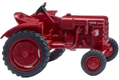 Image de Wiking 087706 Tracteur à roues rouge pourpre, échelle H0, 1:87. Ce n'est pas un jouet !!