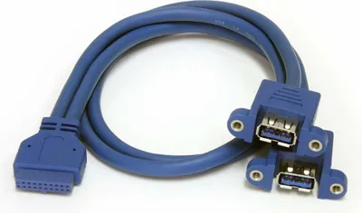 Productafbeelding van 2-poorts moederbordadapter voor paneelmontage, USB 3.0