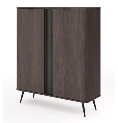 Immagine prodotto di Selsey Veris - Credenza alta a 2 ante, rovere Dunin, 113 cm