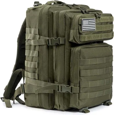 Produktbild von 45-Liter-Taktischer Rucksack, Militärrucksack für Herren, MOLLE-System, Tagesrucksack für Wandern, Trekking, Notfallrucksack, 3 Tage