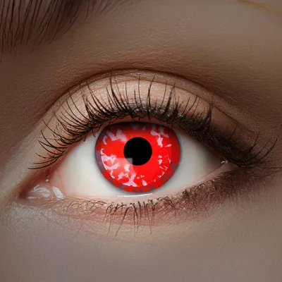 Produktbild von Zoelibat Eyecatcher UV Flash Red Diamond 12 Monatslinsen Schwarzlicht Halloween Cosplay