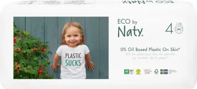 Produktbild von Eco by Naty,Windeln, Größe 4, Gewicht 7-18kg, 44 Stück