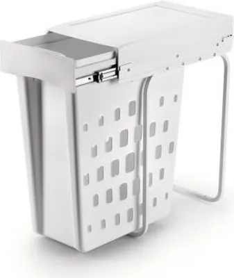 Image de Panier à linge Laundry BigBoy, avec couvercle, 255x537x450mm,40 litres, plastique, blanc