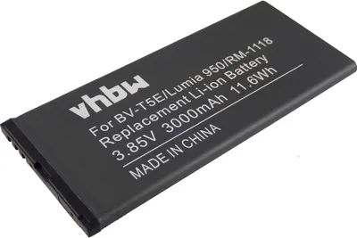 Produktbild von vhbw Akku Ersatz für Microsoft / Nokia BV-T5E für Handy Smartphone Telefon (3000 mAh, 3,85 V, Li-Ion)