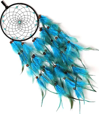 Obrázok produktu pre Nástenný závesný lapač snov s ľahkým perím Wind Chime Dekoratívna lampa Dekorácia domáceho nábytku