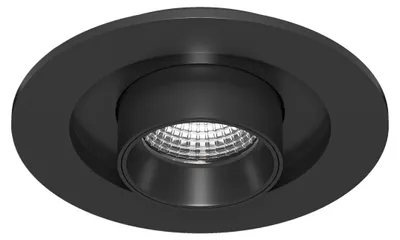 Obrázok produktu pre Vstavaný LED reflektor Mini Oxo R 6 W, uhol vyžarovania 42°, prepínač CCT 2700 K/3200 K/4000 K, matná čierna – nastaviteľný, zasúvateľný reflektor – Beneito & Faure