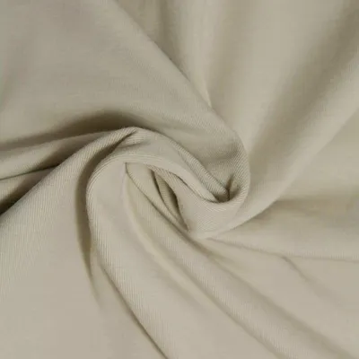 0,5m Baumwoll-Jersey uni Meterware Jersey-Stof beige