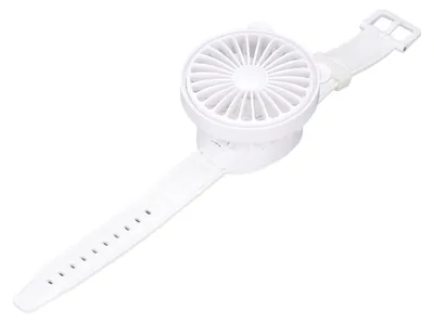 Productafbeelding van Draagbare USB-ventilator - Met ontwerp met berenoren - Oplaadbaar - Wit
