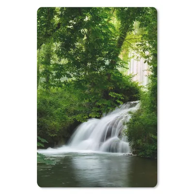 Produktbild von MuchoWow® Mauspad Mousepad Wasserfall - Natur - Grün 18x27 cm - Mousepads - Maus Mat - Pad - Mausunterlage