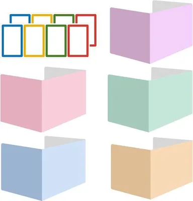 Produktbild von Schul- und Bibliothekswand 5er Set in verschiedenen Farben - 40 x 30 x 1 cm - mit Sichtschutz