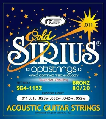 Image de Gorstrings SIRIUS Gold SG4-1152 Cordes pour guitare acoustique
