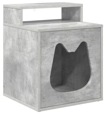 Obrázek produktu pro vidaXL Betonový domek pro kočky 42,5 x 40 x 53,5 cm materiál na bázi dřeva
