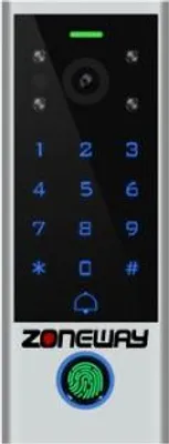 Obrázek produktu pro 2MPx WIFI P2P TUYA videozvonek s klávesnicí, RFID a biometrickou čtečkou | ZONEWAY V3-F