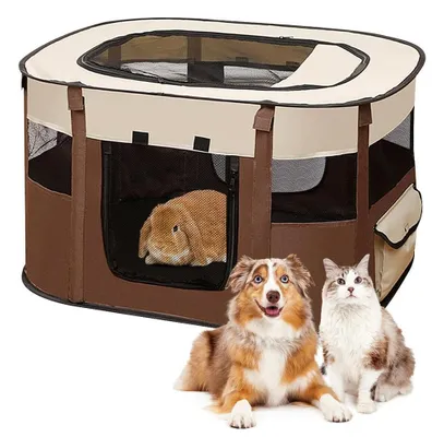 Faltbarer Tierlaufstall für Hunde, 70x55x40 cm, Oxford-Gewebe