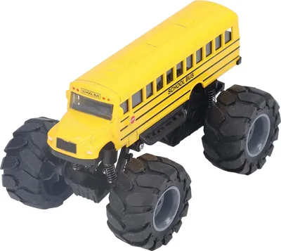 Obrázek produktu pro Model autobusu v měřítku 1:43, slitina, velká kola, vysoká simulace, stahování, školní hračka, žlutý