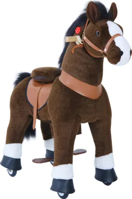 Image de PonyCycle Cheval brun foncé avec frein et son 4-9 ans