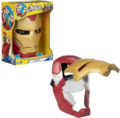Produktbild von Iron Man Elektronische Maske mit beweglichem Visier, Lichteffekten, Marvel Avengers, Ab 5 Jahren