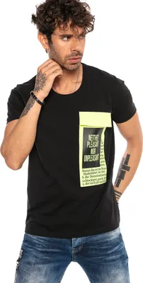 Produktbild von Red Bridge Herren T-Shirt Neon Schwarz XXL