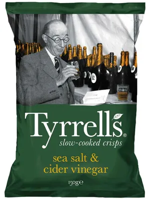 Produktbild von Tyrrells sea salt & cider vinegar 150g