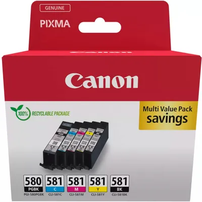Produktbild von Canon PGI-580/CLI-581 PGBK/C/M/Y/BK Multipack