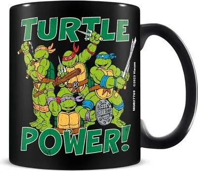 Obrázek produktu pro Teenage Mutant Ninja Turtles - hrnek na kávu "Classic" PM6011 (jedna velikost) (černá/zelená)