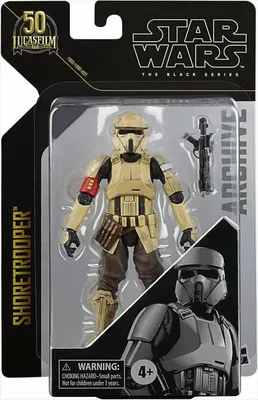 Produktbild von Star Wars The Black Series Archive Shoretrooper, 4 Jahr(e), Beige, Schwarz