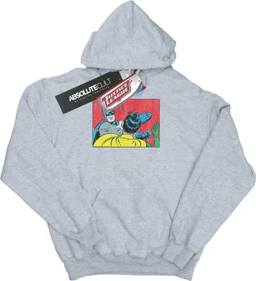 Image de DC Comics - "Batman Robin Slap" Sweat à capuche pour homme BI12426 (S) (Gris)
