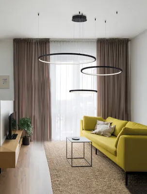 Produktbild von Nova Luce PURPLE LED Pendelleuchte Schwarz 80W Warmweiss 150x130cm dimmbar 9210312