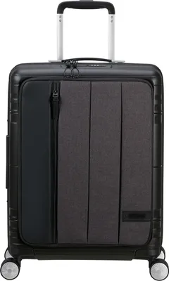 Immagine prodotto di American Tourister carrello con scomparto per laptop Hello Cabin Spinner 55 / 20 Exp Trolley Grey Melange nero