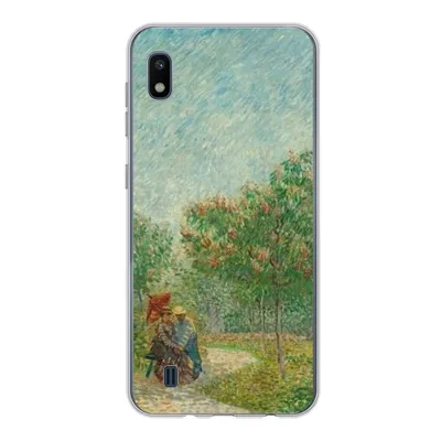 Produktbild von MuchoWow® Handyhülle Schutzhülle Hülle für Samsung Galaxy A10 Garten mit Liebenden - Vincent van Gogh Silikon Softcase Handy Hülle - Schutzhülle