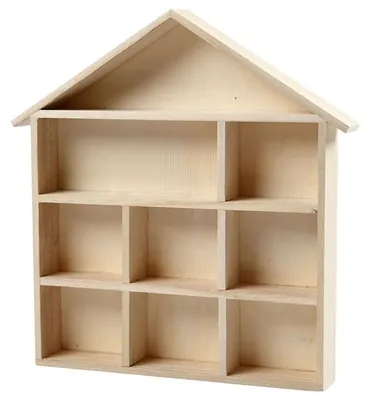 Image de Creativ Company CC Maison des lettres en bois 26x25,2 cm