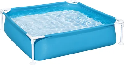 Produktbild von Bestway® My First Frame Pool 122 x 122 x 30,5 cm, blau , eckig