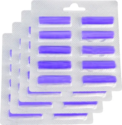 Multiple blister packs of lavender-scented fragrance sticks.