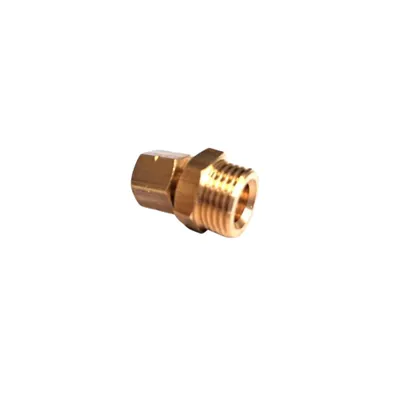 Image de Zatechs Adaptateur gaz Raccord 20 bar 1/2" filetage à droite x 1/4" filetage à gauche Raccord cuisinière à gaz Plaque de cuisson à gaz Camping